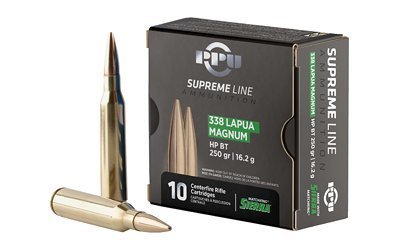 PPU Supreme .338 Lapua Magnum 250-grain Sierra MatchKing BTHP ammunition