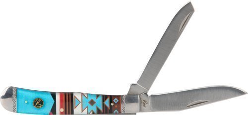 American Buffalo ABKT ROPER Sunset Series #2 Western Trapper knife blade length varies