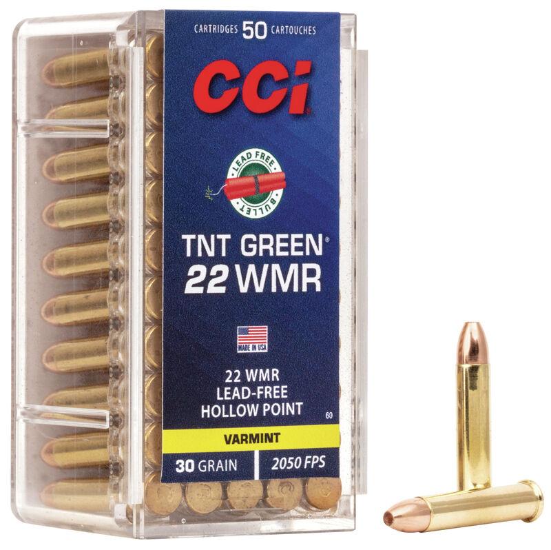 CCI TNT Green .22 WMR 30-grain TNT Green Hollow Point ammunition