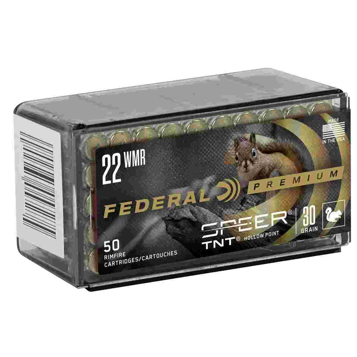 Federal Premium V-Shok .22 WMR 30-grain Speer TNT JHP 50-round box