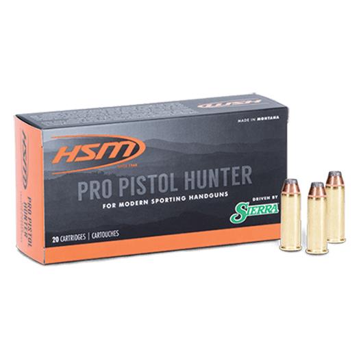 HSM Pro Pistol Hunter 10mm Auto 180-grain Jacketed Hollow Point (JHP) ammunition