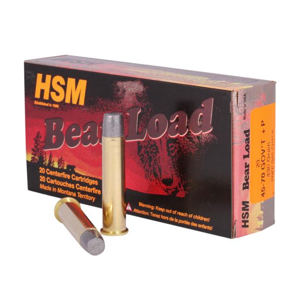 HSM Bear Load 45-70 Government 430-grain RNFP gas-checked lead ammunition