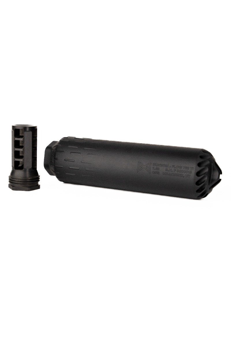 HUXWRX FLOW 762 Ti titanium suppressor 7.62mm 5/8x24