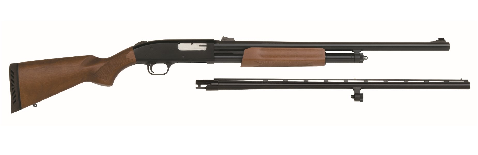 Mossberg 500 12 Gauge Field/Deer Combo with 28in vent rib and 24in rifled slug barrels