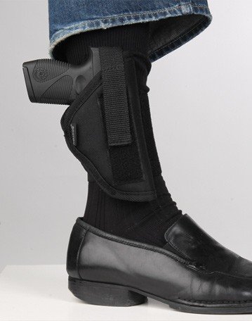 BULLDOG ANKLE HOLSTER RH BLACK - MOST MINI AUTO'S RUGER LCP ETC - Image 2