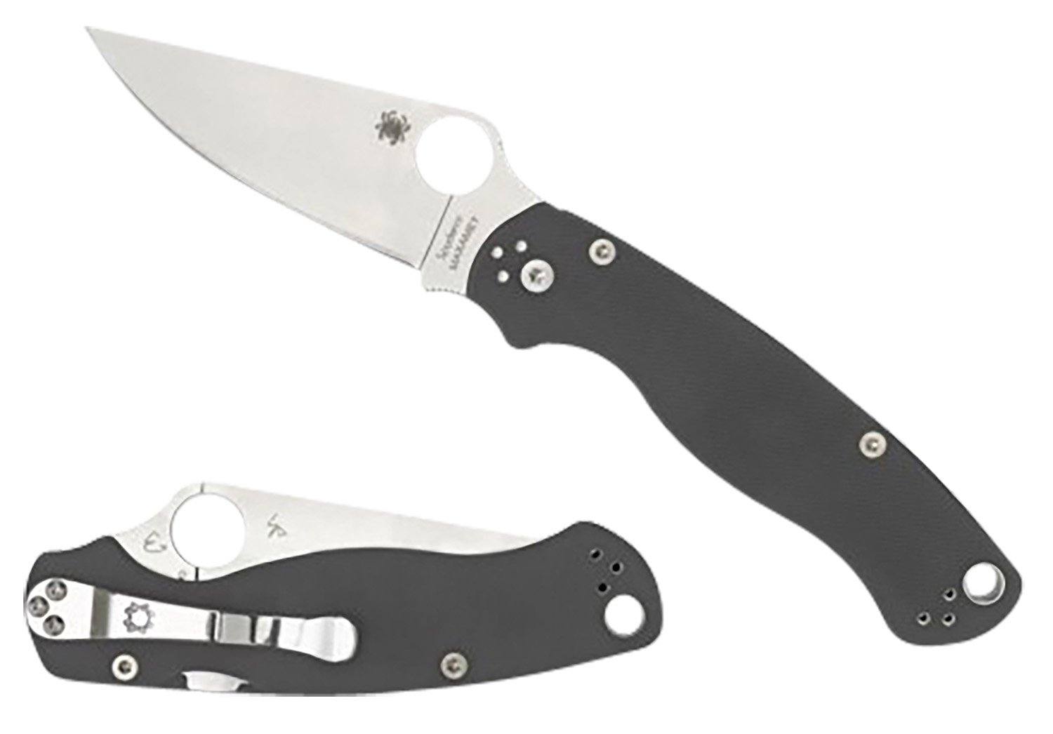 Spyderco ParaMilitary 2 Dark Gray folding knife 3.47-inch blade