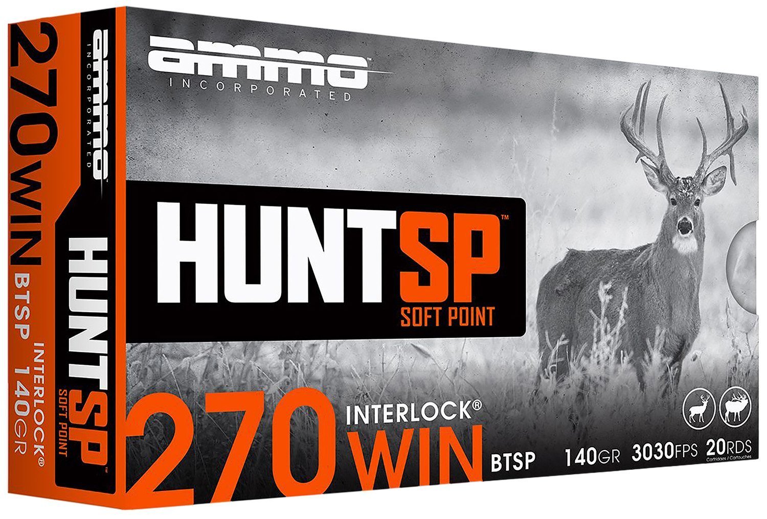 Ammo Inc HUNTSP .270 Winchester 140 gr InterLock Soft Point ammunition