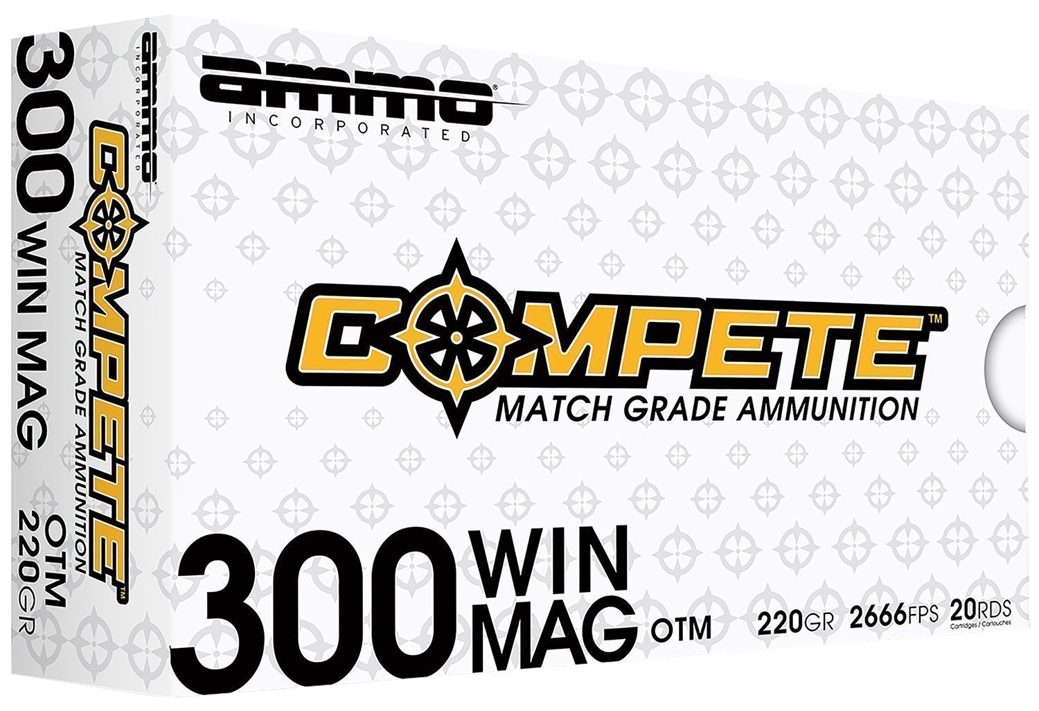 Ammo Inc Compete 300 Winchester Magnum ammunition, 20 rounds per box