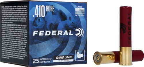 Federal Game-Shok 410 Bore 3" 11/16 oz #7.5 lead shot ammunition