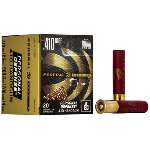 Federal Premium Personal Defense .410 Bore 7/16 oz #4 Shot 20-round box