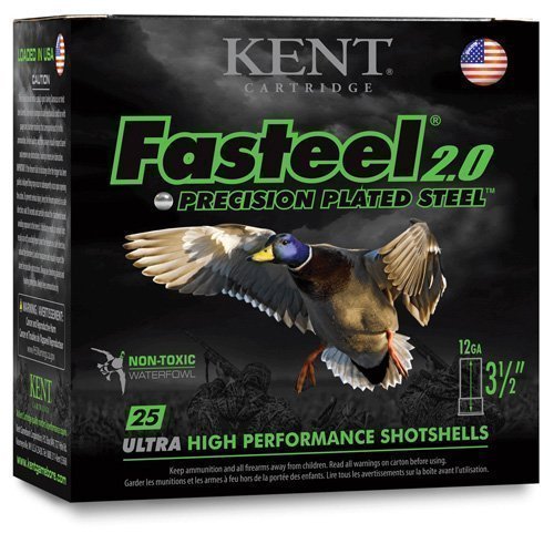 Kent Fasteel 2.0 12 Gauge 3 in 1-1/8 oz 4 Shot Precision Plated Steel shotshells
