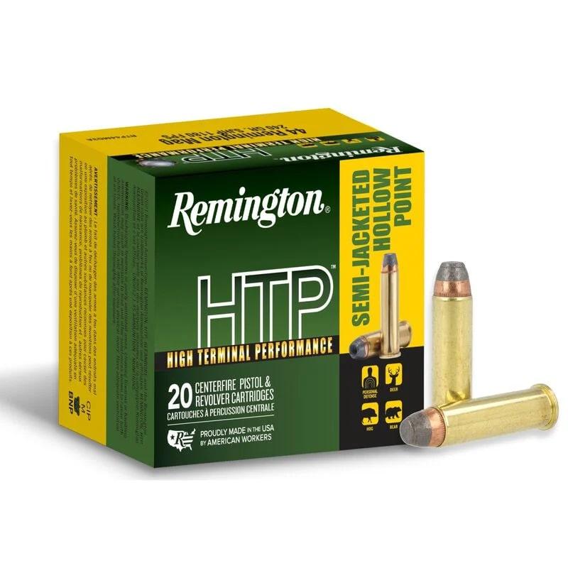 Remington HTP .44 Remington Magnum Semi-Jacketed Hollow Point (SJHP) ammunition