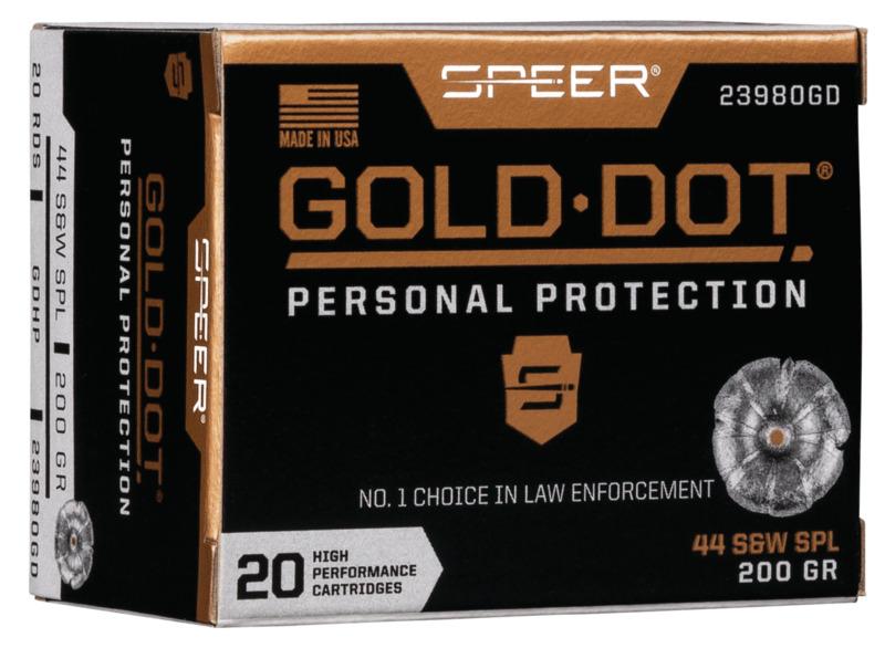 Speer Gold Dot .44 Special 200-grain Hollow Point ammunition