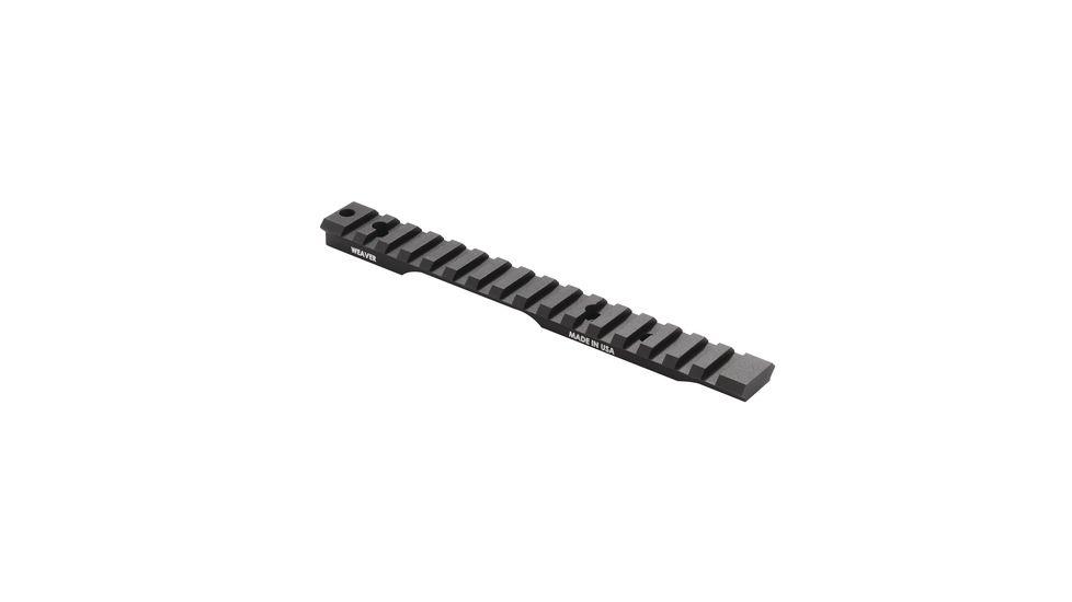 Weaver 1-Piece Extended Multi-Slot Picatinny Scope Base Savage 110 SA 8-40 0MOA Matte Clam