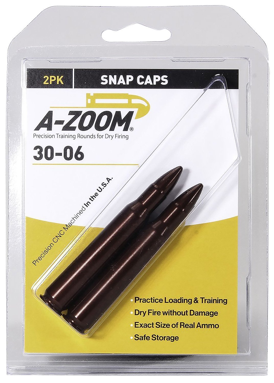 A-Zoom Snap Caps .30-06 Springfield 2-pack training snap caps