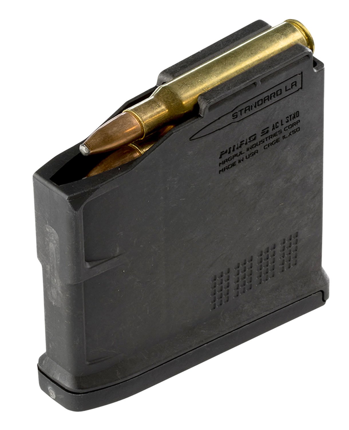Magpul MAG671-BLK PMAG 5rd AICS 270 Win/30-06 Springfield/25-06 Rem/280 Rem/8mm-06 Ackley Improved Fits Bolt Action Rifles/Long Action Black Polymer