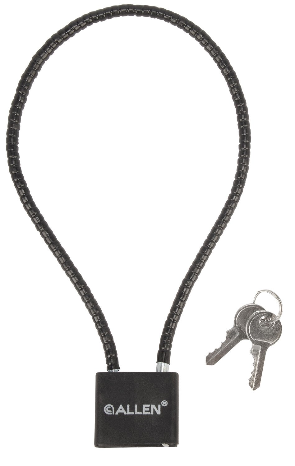 Allen 15414 Cable Gun Lock Open With Key Black Stainless Steel Firearm Fit- Handgun/Rifle/Shotgun