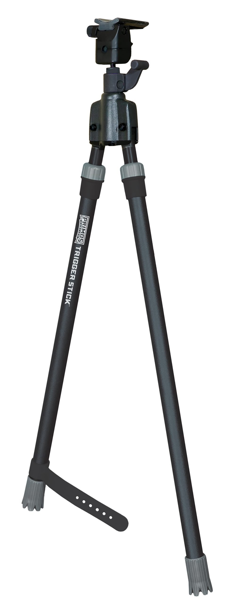 Primos 65826 Trigger Stick  Bipod made of Steel with Black & Gray Finish, QD Swivel Stud Attachment Type & Medium Height (Clam Package)