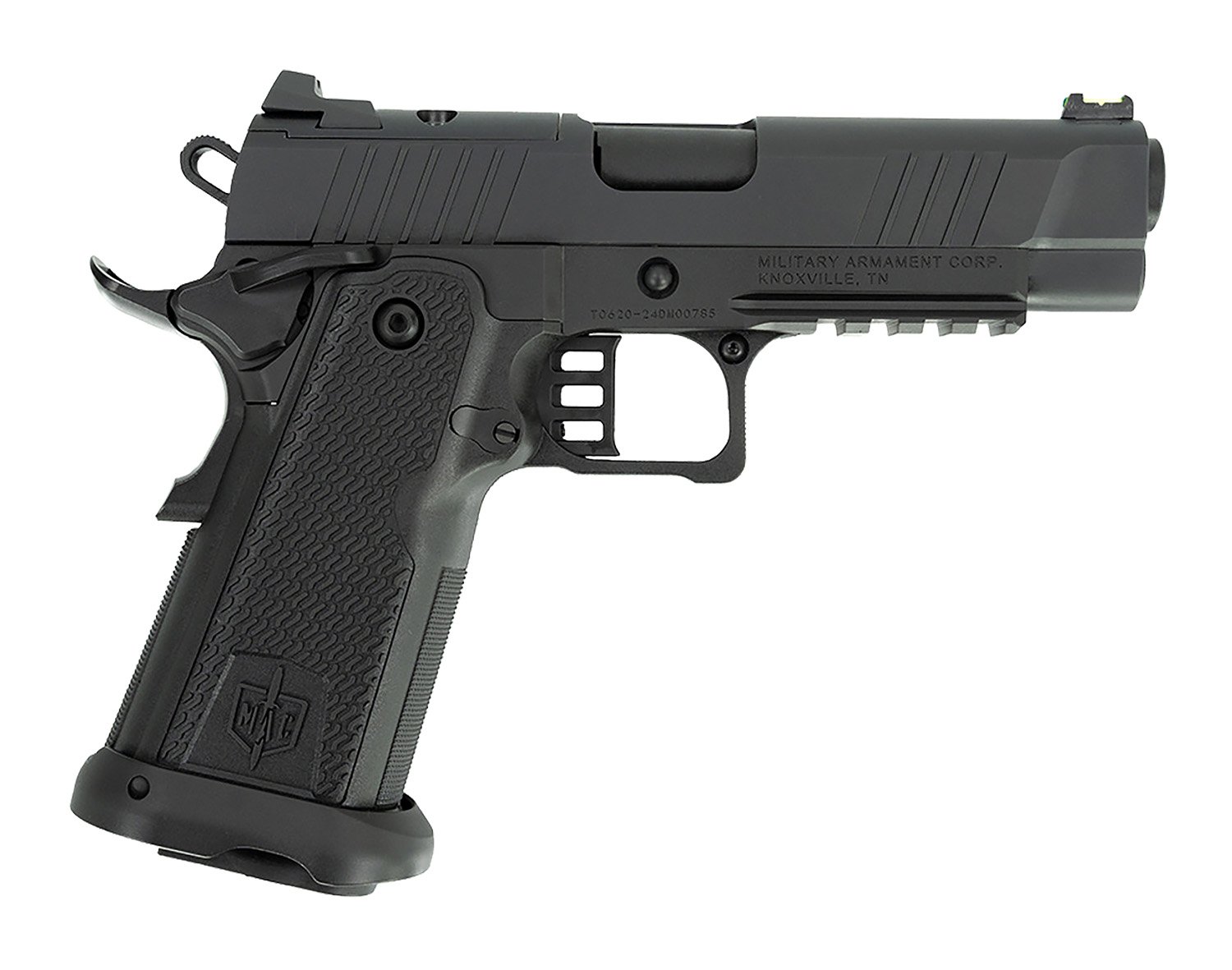 MAC 12500014 9 DS-D 9mm Luger 17+1 4.25" Black QPQ Threaded Bull Barrel, QPQ Tenifer Cerakote Optic Cut/Serrated Steel Slide, QPQ Tenifer Cerakote Steel Frame w/Accessory Rail & Beavertail