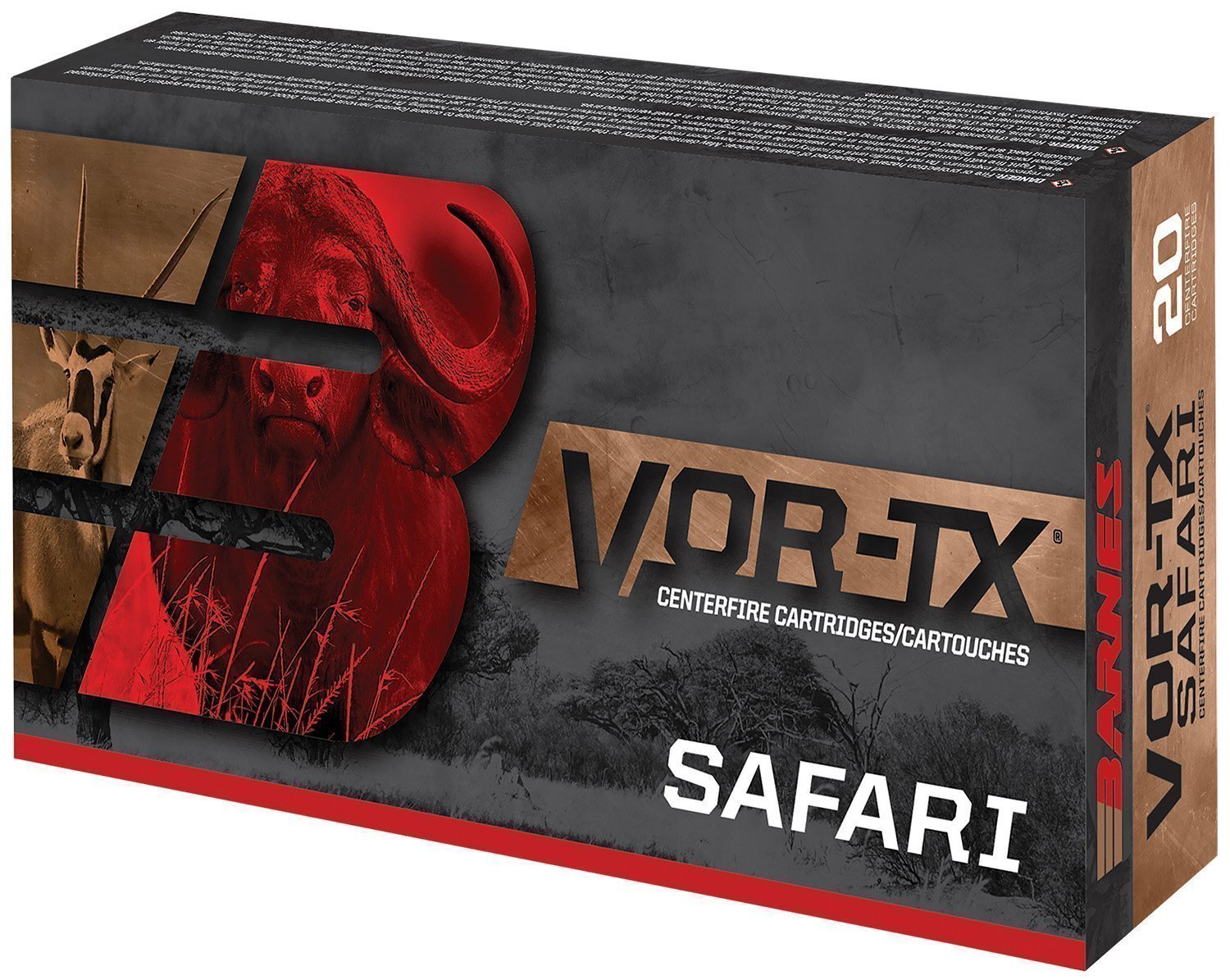 Barnes VOR-TX Safari .416 Rigby 400-grain Round Nose Banded Solid ammunition