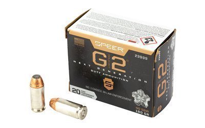 Speer Gold Dot G2 .40 S&W 180-grain G2 hollow point ammunition, 20 rounds