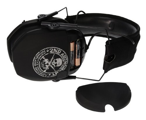 FREEDOM SERIES MUFFS - BLACK, NRR 23 DB, 2ND AMENDMENT