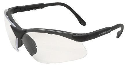 Radians Revelation Sporting Goods Shooting Glasses Black with Clear Lens