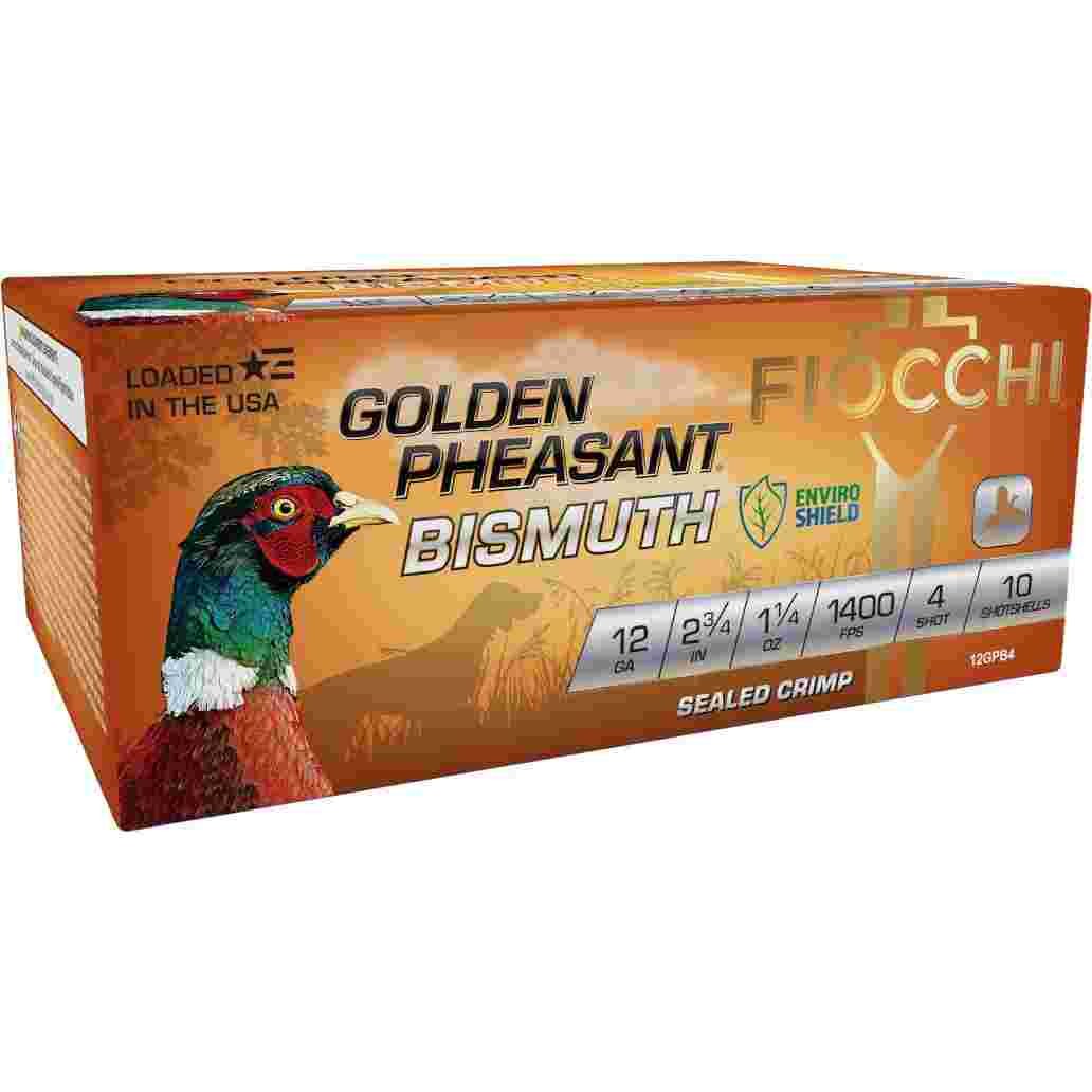Fiocchi Golden Pheasant Bismuth 12 Gauge 1-1/4 oz #6 shot shells