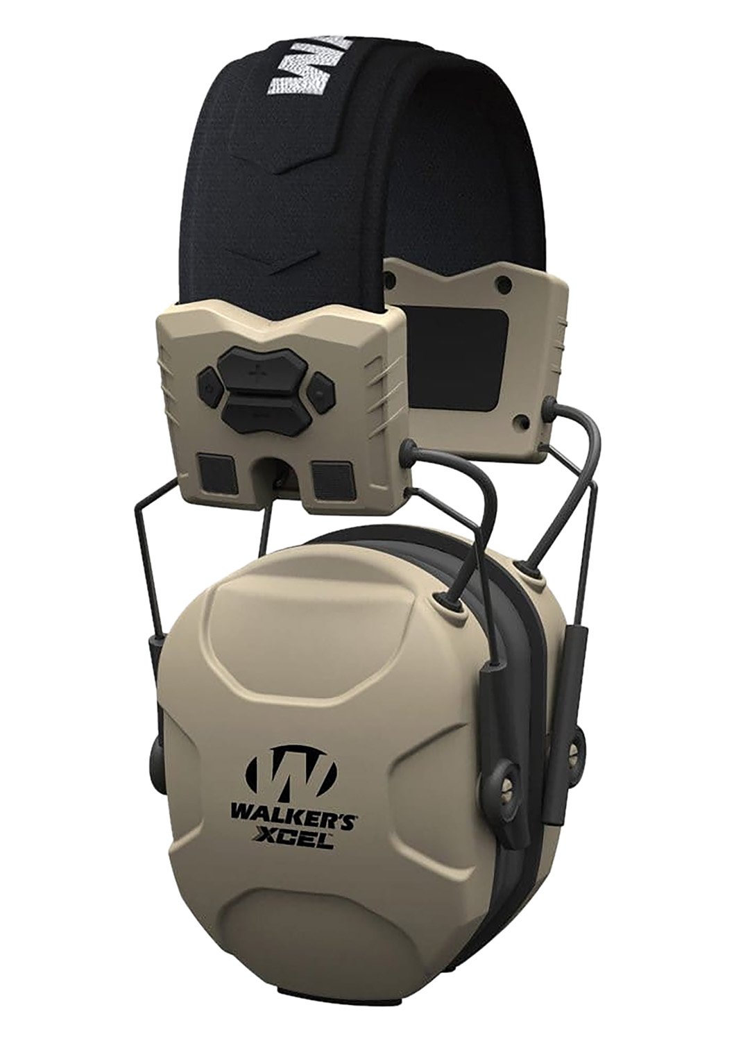 Walker's GWPXSEM XCEL 100 Advanced Digital Muff 26 dB Over the Head Gray/Black Polymer