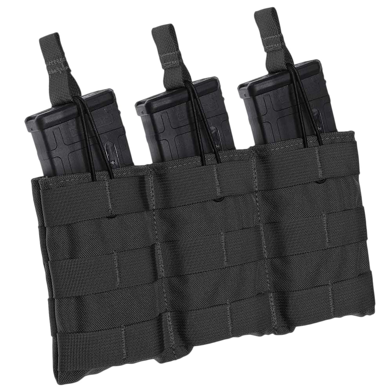 Tacshield T3508BK Speed Load Triple Rifle Triple Black 1000D Nylon