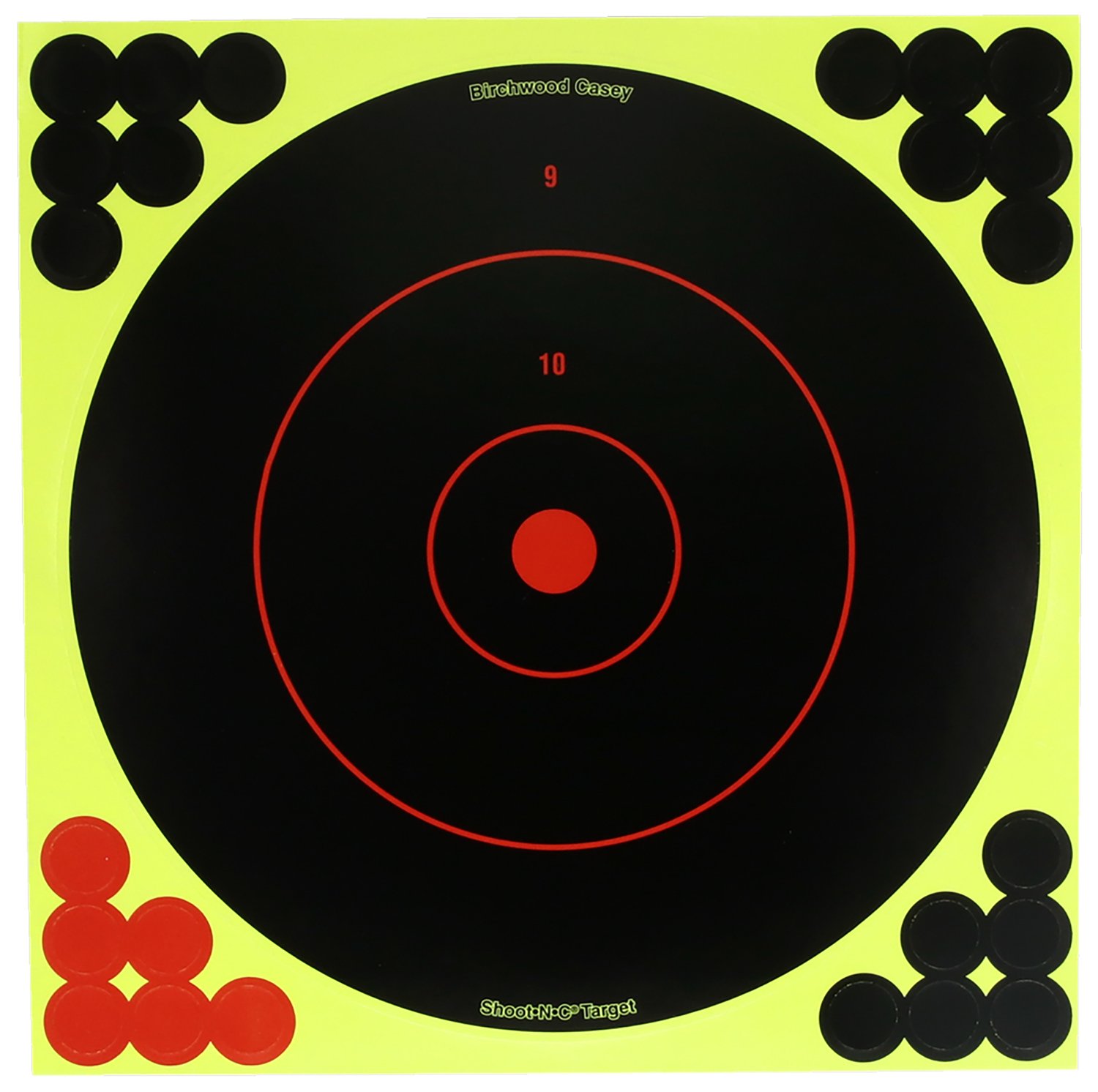 Birchwood Casey TDSNC1225PK Target Dispenser  Adhesive Paper 12" Bullseye Includes Pasters 25 Per Pack