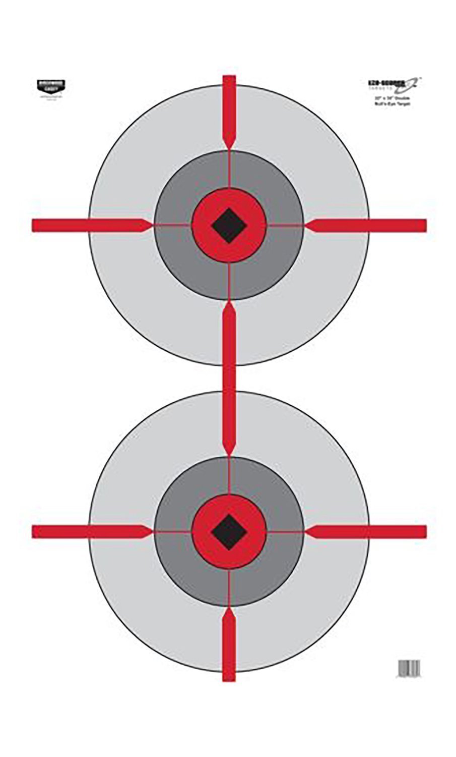 Birchwood Casey 37031 EZE-Scorer  Bullseye Paper Target 23" x 35" 100 Per Pkg
