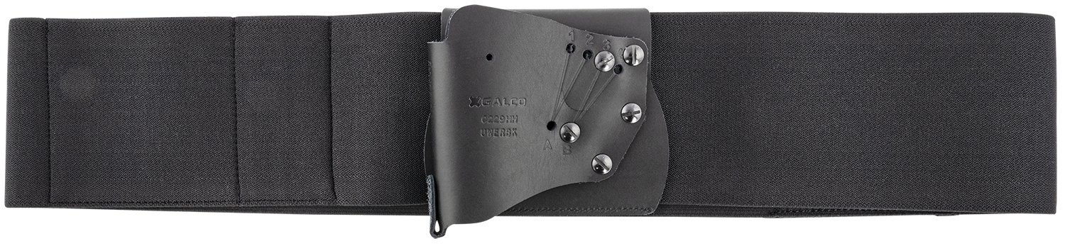 Galco UWERBKXL UnderWraps Elite Black XL Leather/Nylon Handgun