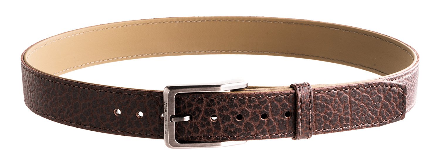 Magpul MAG127923046 Tejas EL Cibolo Chocolate Brown Bison Hide 46" 1.50" Wide Buckle Closure