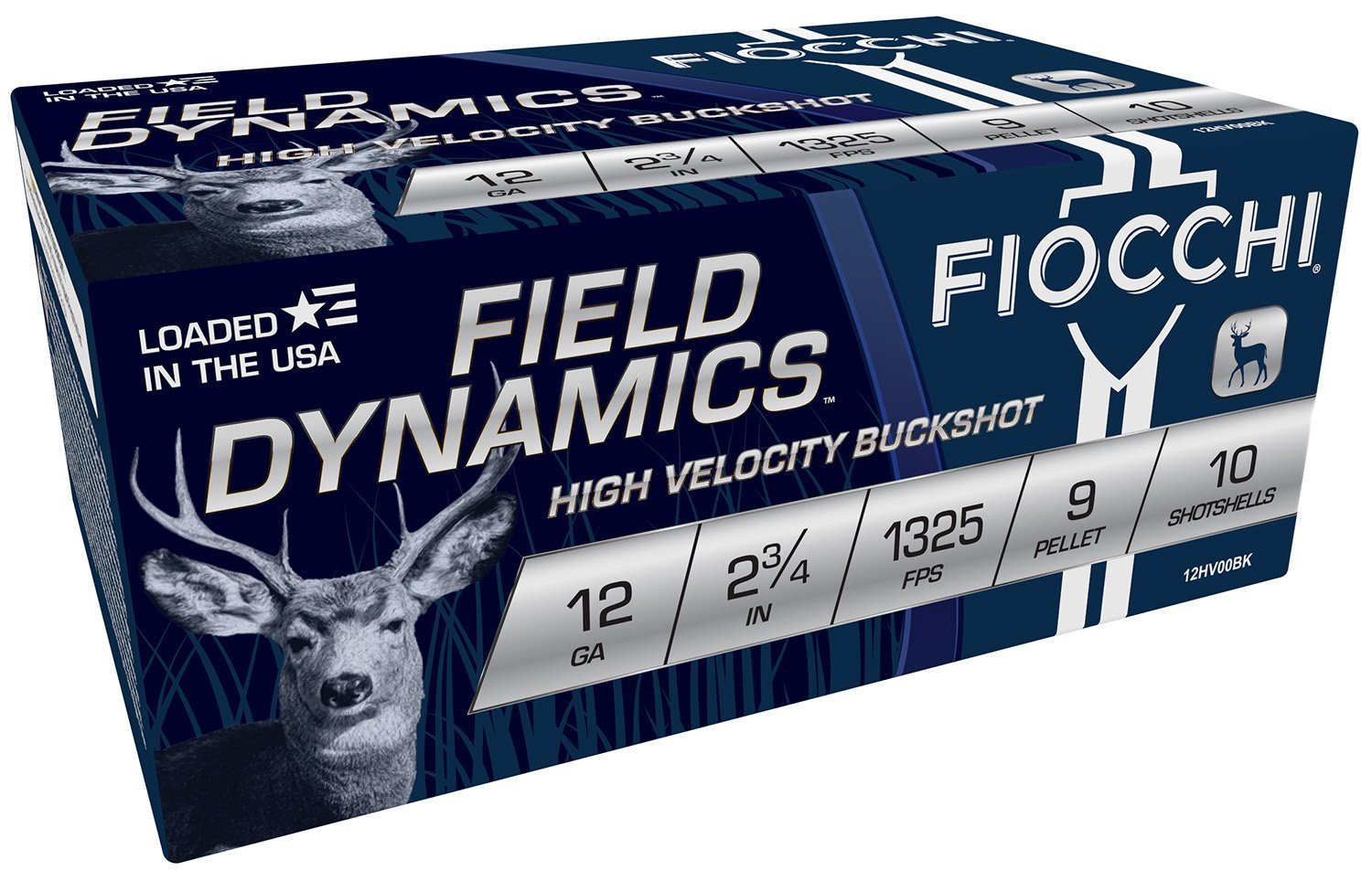Fiocchi Field Dynamics 12 Gauge 2.75-inch 00 Buck shot shells
