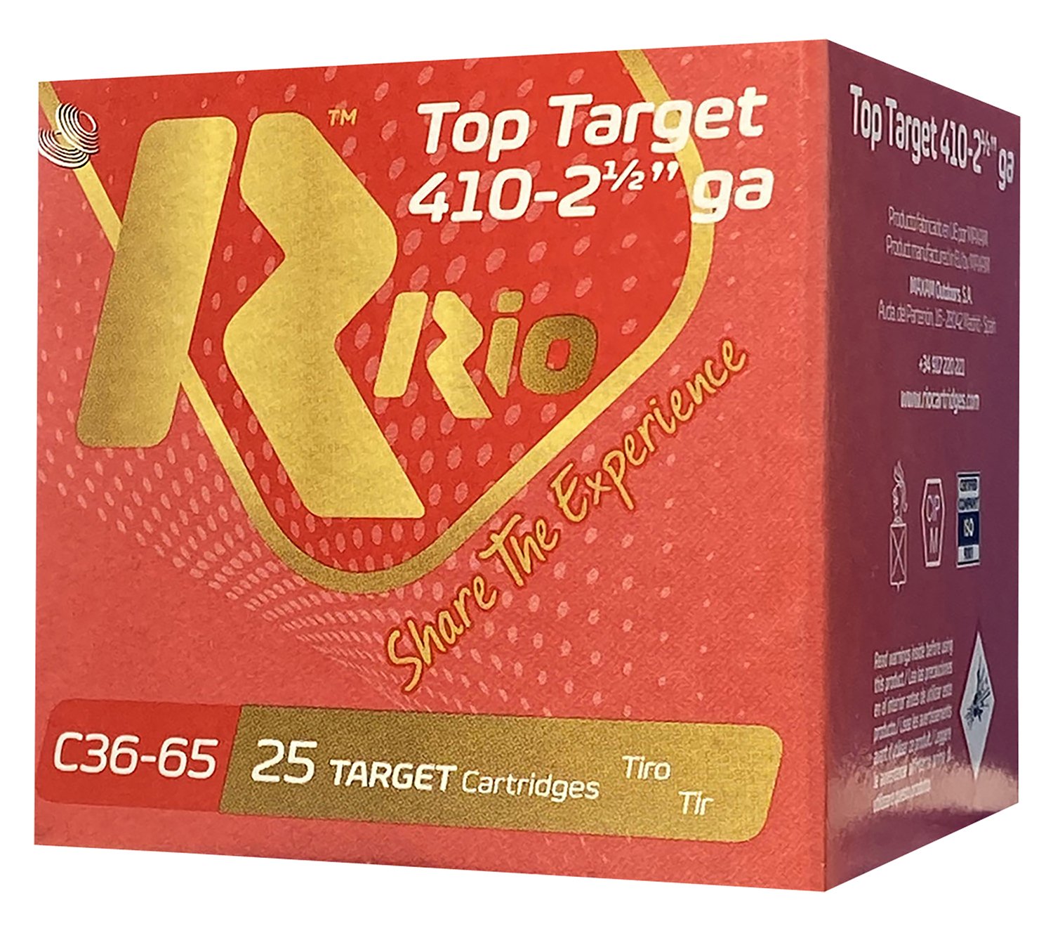 Rio Ammunition RC369 Top Target .410ga 2.5 inch 9 shot shells
