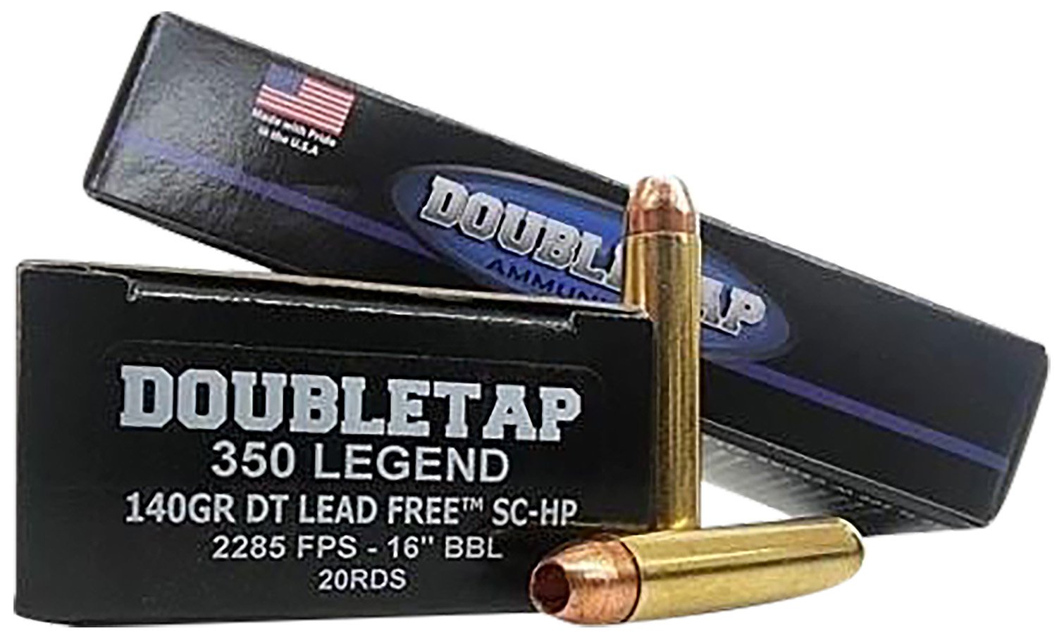 Double Tap DT Lead Free 350 Legend 140gr SC-HP ammunition