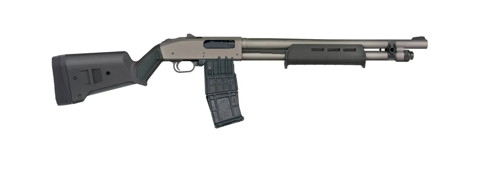 Mossberg 590M 12 Gauge 18.5in Mag-Fed pump-action shotgun