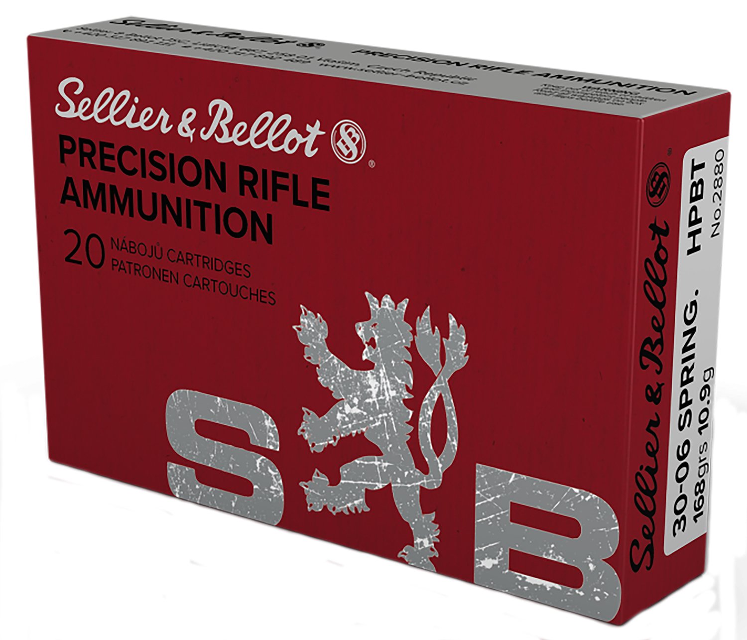 Sellier & Bellot SB3006D 30-06 Springfield 168-grain Hollow Point Boat-Tail ammunition