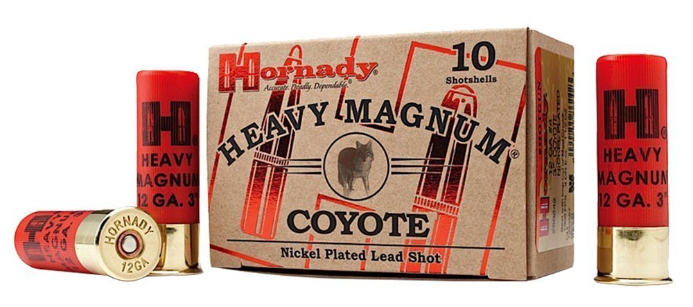 Hornady Heavy Magnum Coyote 12 Gauge 3in 1-1/2 oz #BB nickel-plated shotshells