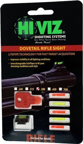 HIVIZ RIFLE FRONT SIGHT FOR - 3/8" DOVETAIL .380" - Image 2