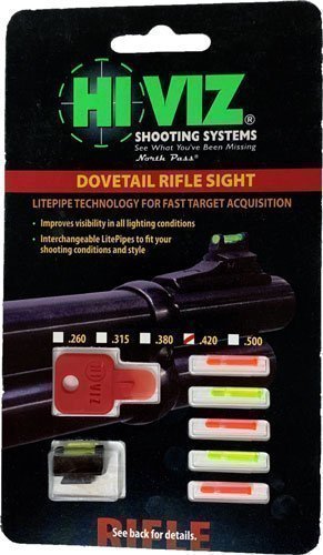 HIVIZ RIFLE FRONT SIGHT FOR - 3/8" DOVETAIL .420" - Image 2