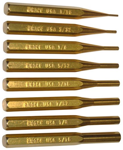 GRACE USA PUNCH SET - PUNCH SET OF 8 BRASS