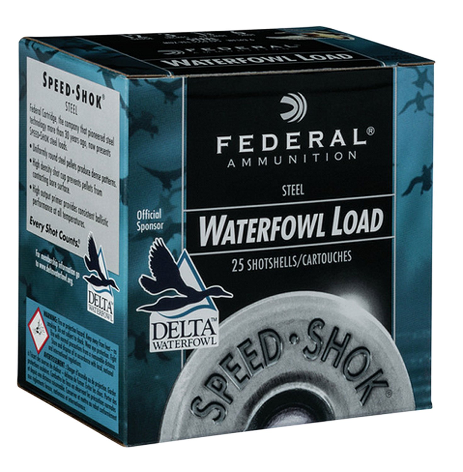 Federal Speed-Shok 12 Gauge 2-3/4" 1-1/8 oz #2 Steel Shot ammunition
