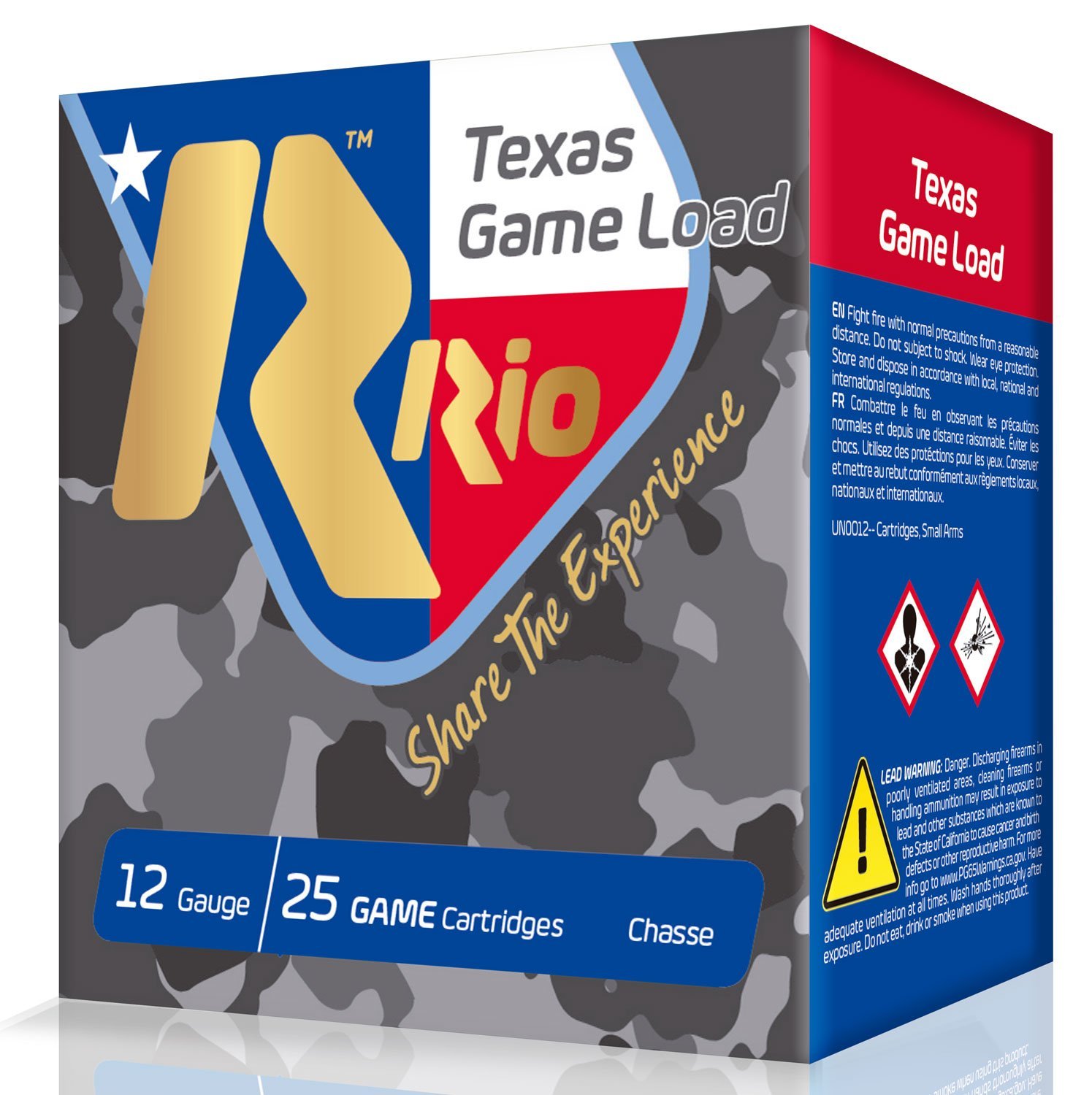 Rio Texas Game Load 12 Gauge 2-3/4" 1-1/4 oz #6 Lead Shot High Velocity 1330 fps