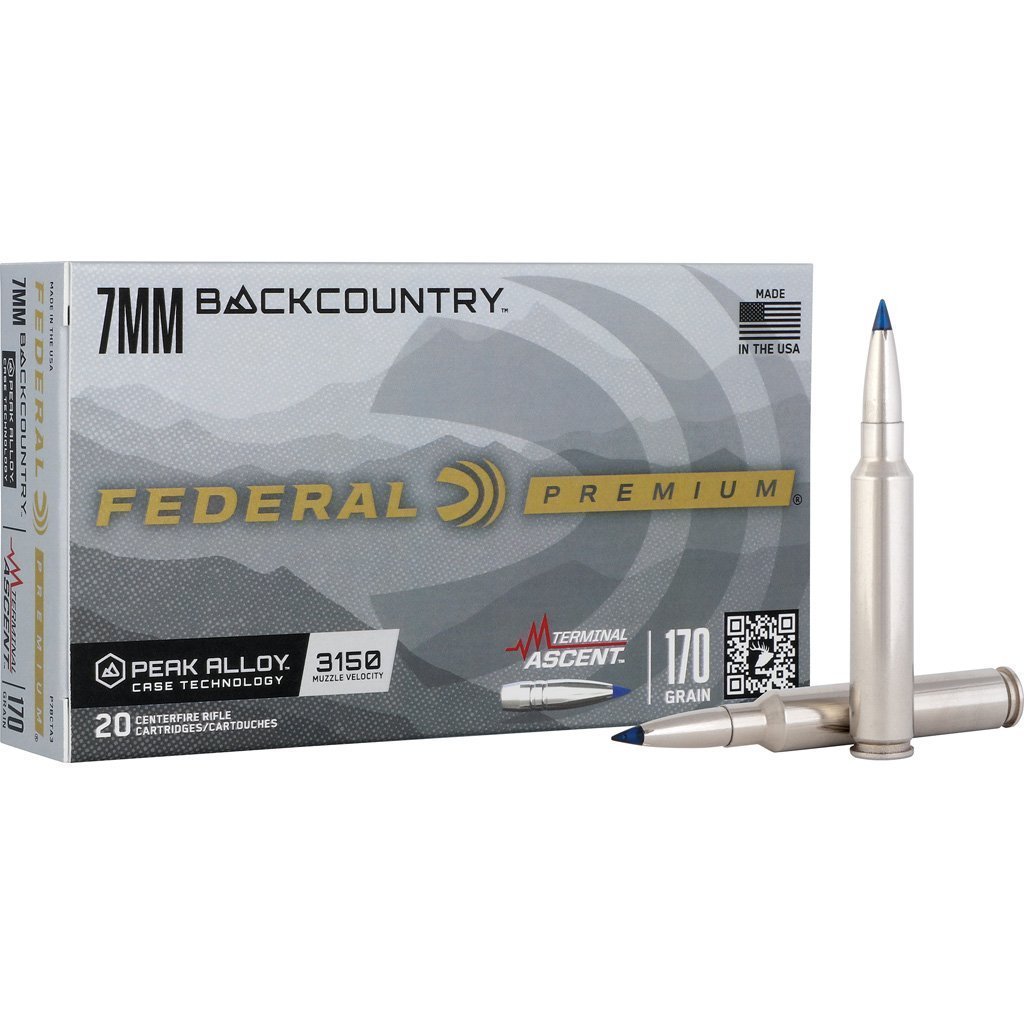 Federal Terminal Ascent 7mm Backcountry 170-grain Polymer Tipped ammunition