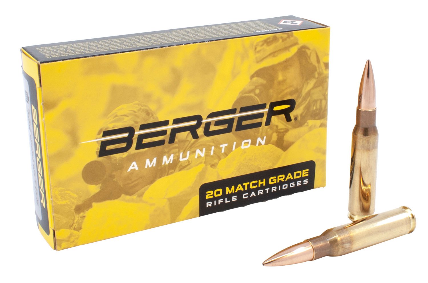 Berger Bullets 308 Winchester 175-grain Hybrid Open Tip Match ammunition 20 rounds