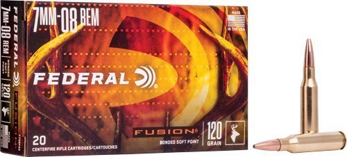 Federal Fusion 7mm-08 Rem 120-grain Fusion Soft Point ammunition