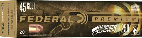 Federal HammerDown .45 Long Colt 250-grain ammunition 20-round box