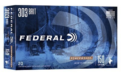 Federal Power-Shok .303 British 150-grain Jacketed Soft Point ammunition